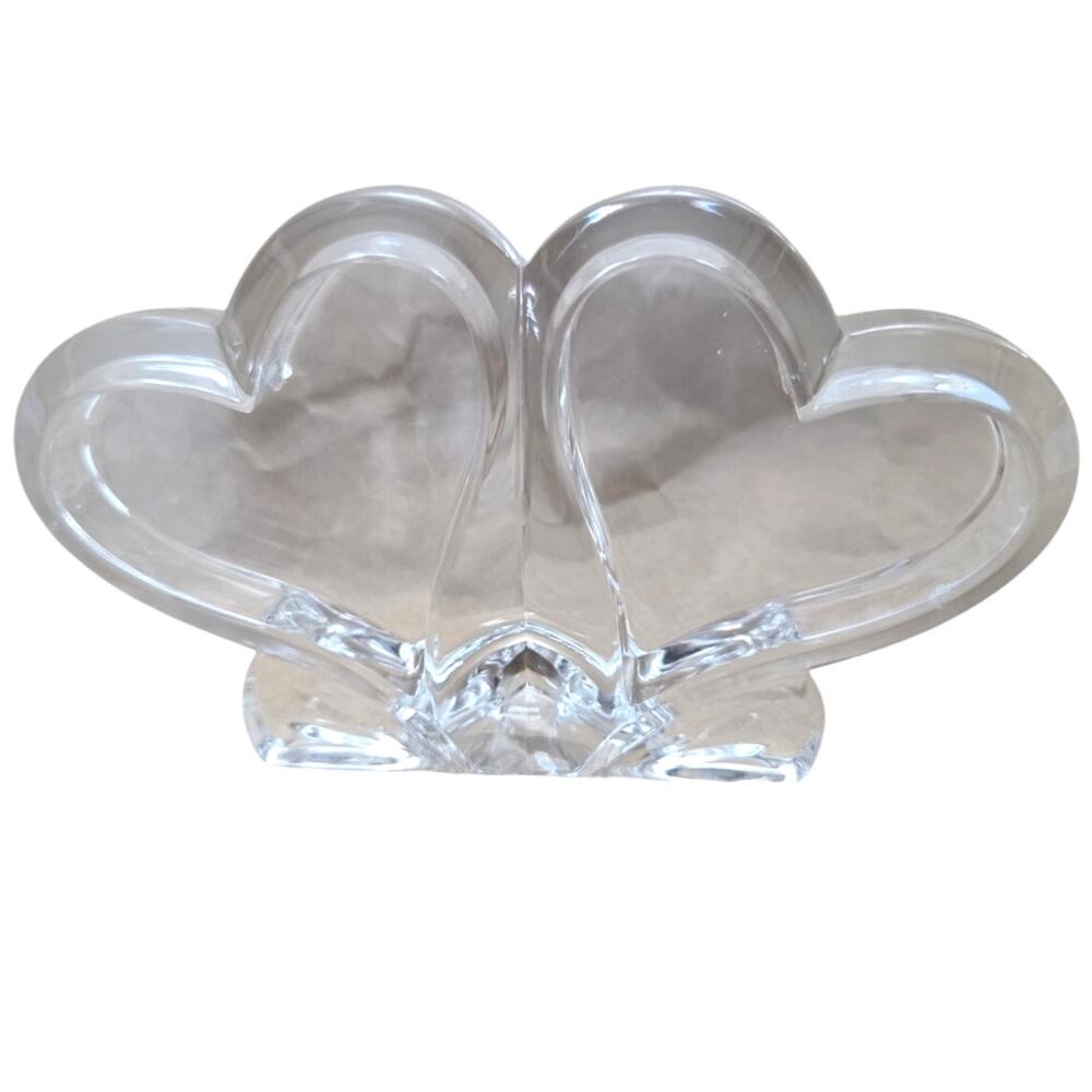 Marquis by Waterford Crystal Sweet Memories Dual Heart Picture Frame